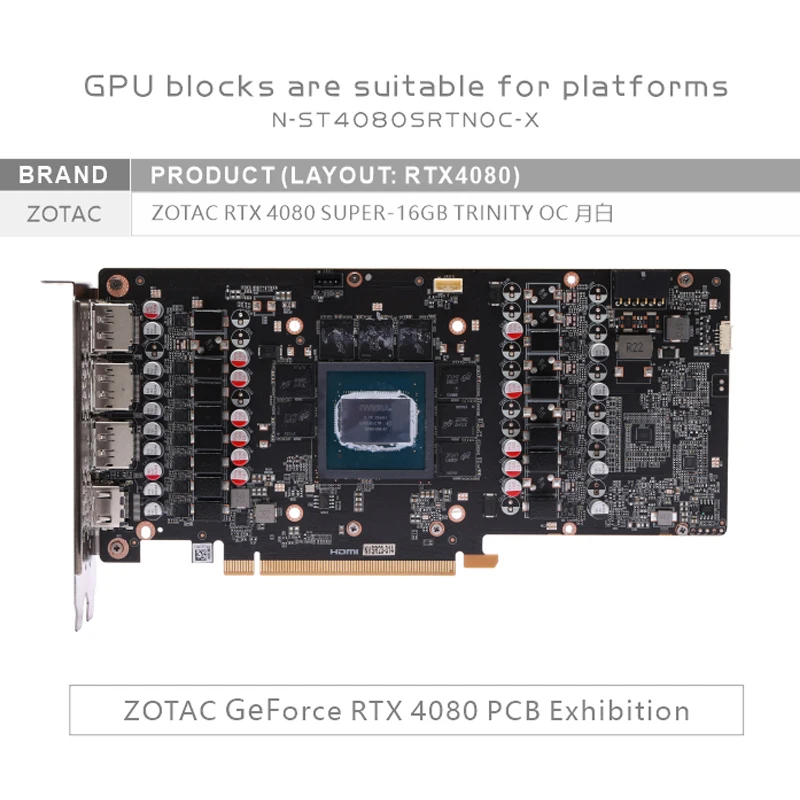 Bykski N-ST4080SRTNOC-X GPU Bl - Rtx 4080 Water Cooling Block avaliação e preço